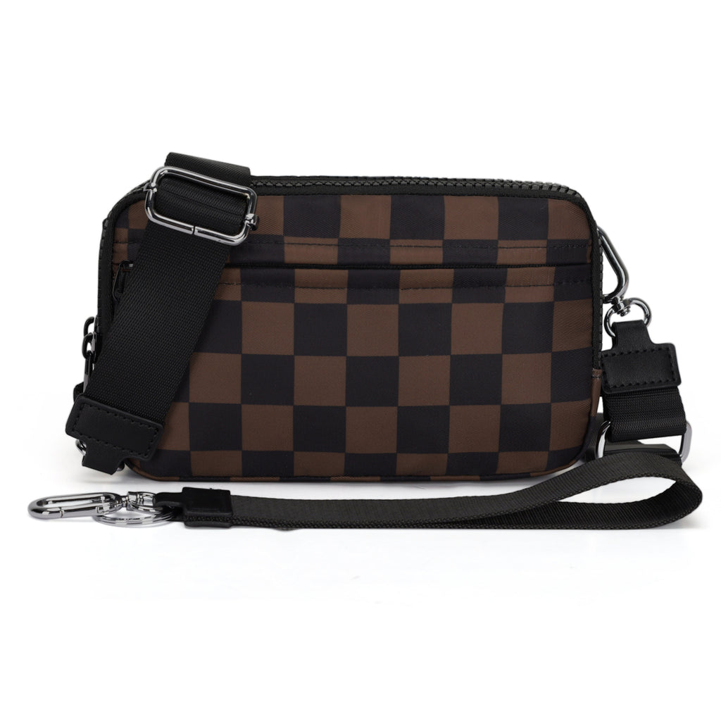 Double-layer Polyester Waterproof Outdoor Sports Running Crossbody Waist Bag