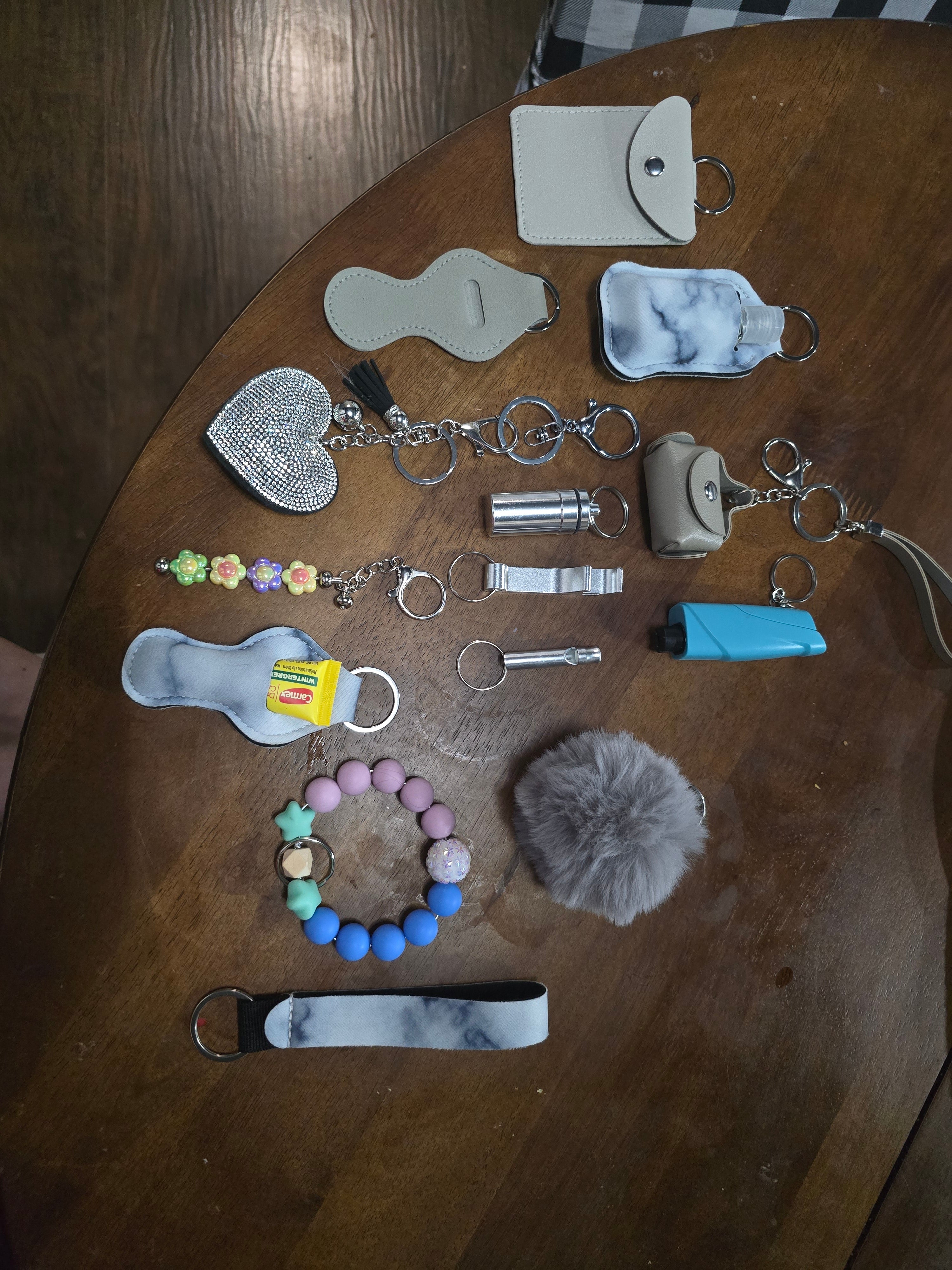 Blue moon safety/self defense keychain set