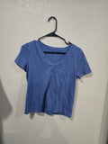 Blue v neck tshirt