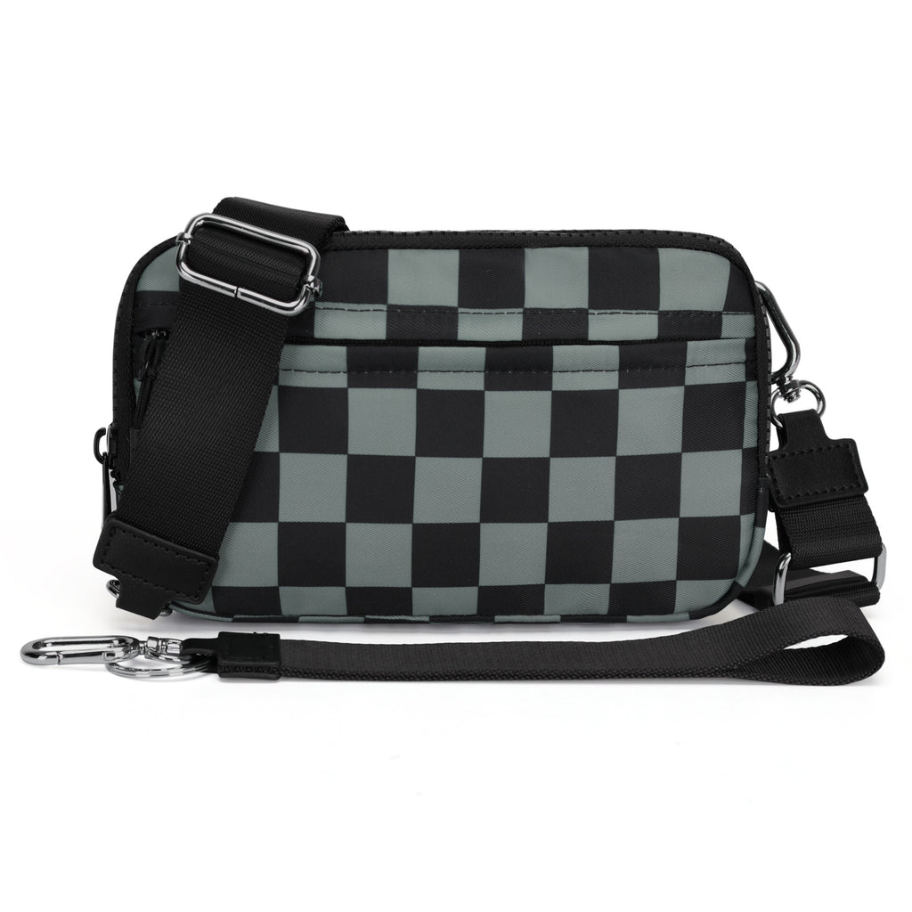 Double-layer Polyester Waterproof Outdoor Sports Running Crossbody Waist Bag