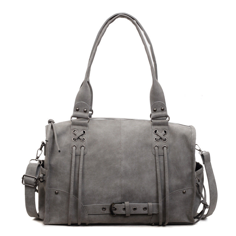 Korean-style Vintage Tote Shoulder Bag