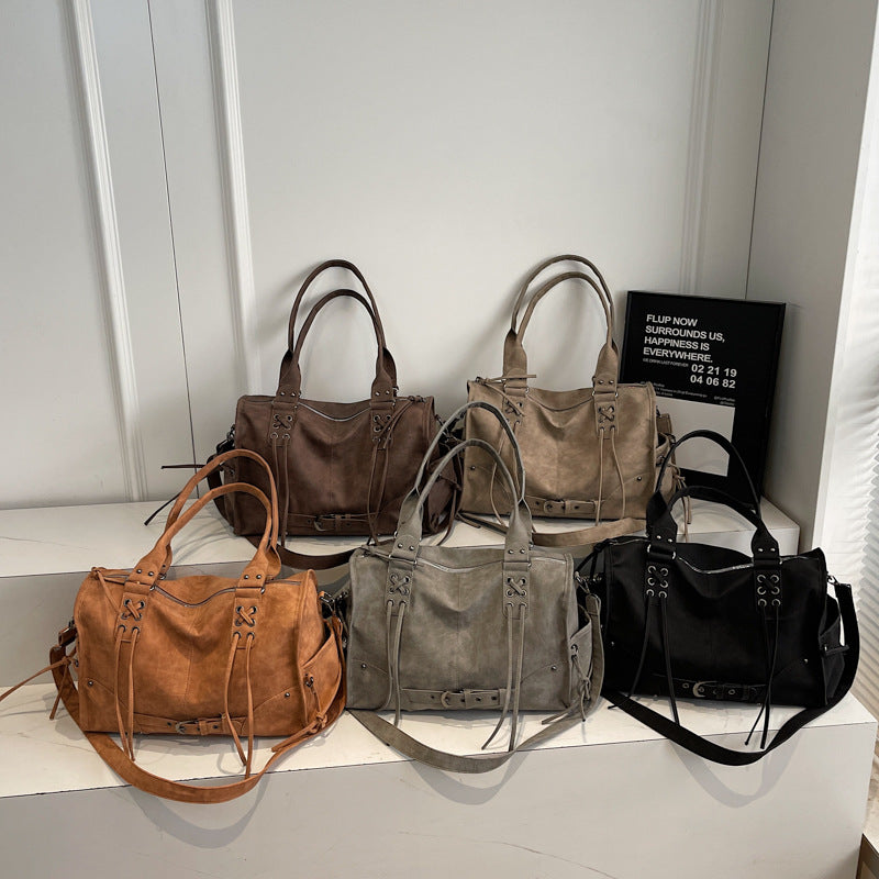 Korean-style Vintage Tote Shoulder Bag