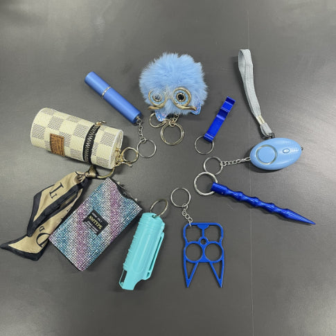 Ball Player String Self-defense Keychain Set