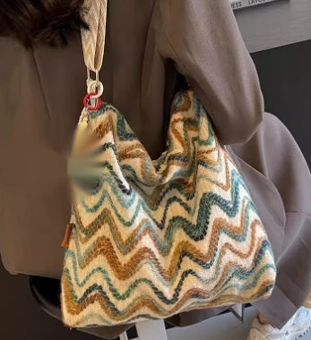 Womens Casual Ethnic-Style Embroidered Crossbody Shoulder Bag