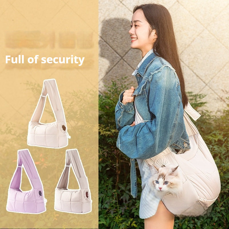 Portable Large-capacity Crossbody Bag For Cats When Going Out